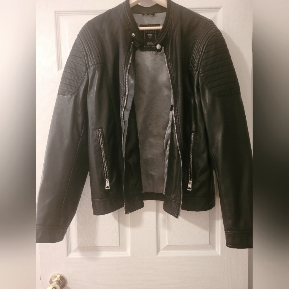 Men's Leather Guess Jacket